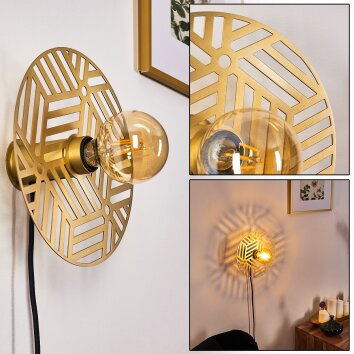 RUANDA Wall Light gold, brass, 1-light source