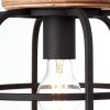Brilliant GWEN Pendant Light Light wood, black, 3-light sources