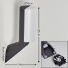 Outdoor Wall Light Bovlund LED black, 1-light source