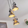 HORA Pendant Light Dark wood, black, 3-light sources