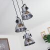 HORA Pendant Light Dark wood, black, 3-light sources