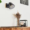 PANAGUÁ Wall Light Dark wood, black, 1-light source