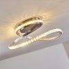 Saginaw Ceiling Light LED matt nickel, 1-light source, Remote control, Colour changer