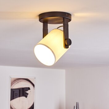 GIBRALTAR Ceiling Light black, 1-light source