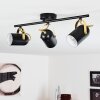 RIALEY Ceiling Light brass, black, 3-light sources