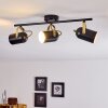 RIALEY Ceiling Light brass, black, 3-light sources