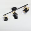 RIALEY Ceiling Light brass, black, 3-light sources