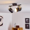 RIALEY Ceiling Light brass, black, 2-light sources