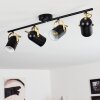 RIALEY Ceiling Light brass, black, 3-light sources