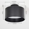 BARABOO Ceiling Light LED black, 1-light source