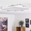 FARC Ceiling Light LED silver, 1-light source, Remote control
