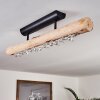 RODECHE Ceiling Light LED Light wood, black, 1-light source