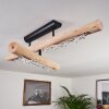 RODECHE Ceiling Light LED Light wood, black, 1-light source