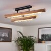RODECHE Ceiling Light LED Light wood, black, 1-light source