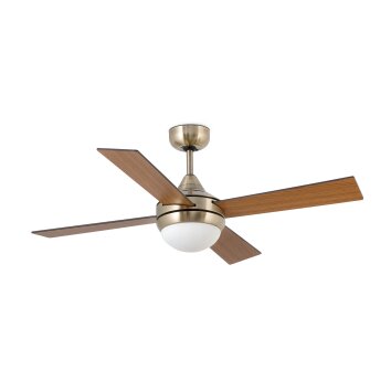 Faro Barcelona ICARIA ceiling fan LED gold, 30-light sources, Remote control