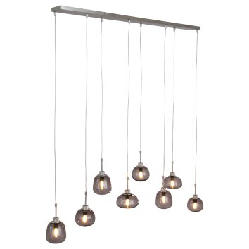 Steinhauer BOLLIQUE Pendant Light stainless steel, 8-light sources