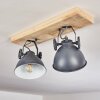 SVANFOLK Ceiling Light blue, brown, grey, white, 2-light sources