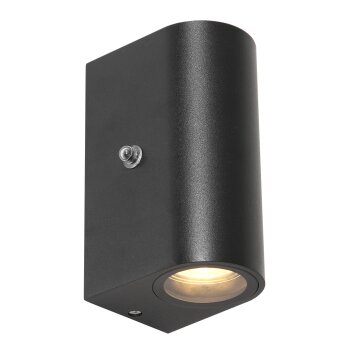 Steinhauer LOGAN Outdoor Wall Light LED black, 1-light source