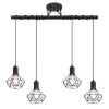 Globo XARA Ceiling Light black, 4-light sources