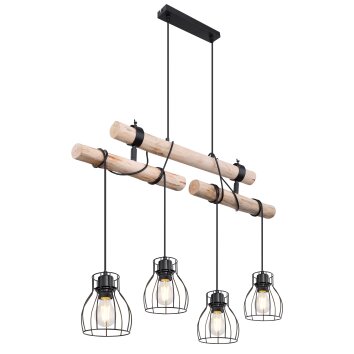 Globo MINA Pendant Light black, 4-light sources