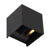 Steinhauer LOGAN Outdoor Wall Light LED black, 1-light source