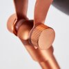 GUINZO Table lamp grey, copper, 1-light source