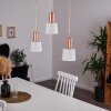 ALTAMIROS Pendant Light copper, white, 3-light sources