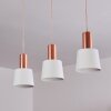 ALTAMIROS Pendant Light copper, white, 3-light sources