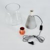 JAEN Table lamp grey, copper, 1-light source