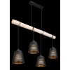 Globo ABLONA Pendant Light black, 4-light sources