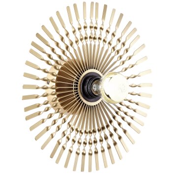 Brilliant MENDOZA Wall Light gold, 1-light source