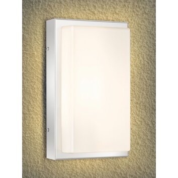 Lcd Falkensee wall light stainless steel, 1-light source