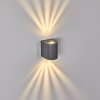 MORA Outdoor Wall Light LED grey, 2-light sources