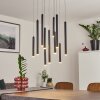 PORQUERA Pendant Light LED black, 11-light sources