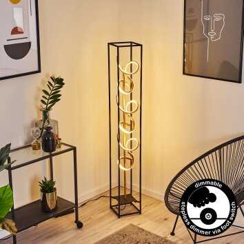 PERICOS Floor Lamp LED black, 3-light sources