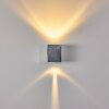 MORA Outdoor Wall Light LED matt nickel, 2-light sources
