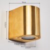 MORA Outdoor Wall Light LED brass, 2-light sources