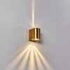 MORA Outdoor Wall Light LED brass, 2-light sources