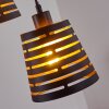 STRATHMORE Pendant Light Light wood, black, 4-light sources