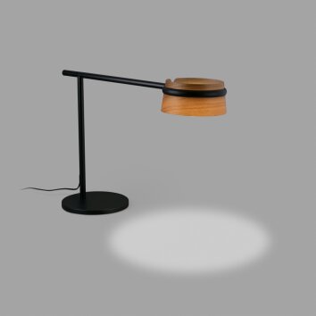 Faro Barcelona Loop Table Lamp LED black, 1-light source