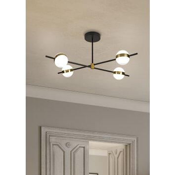 Mantra CUBA Ceiling Light LED gold, black, 1-light source