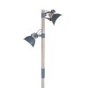Steinhauer Gearwood Floor Lamp grey, Light wood, 2-light sources