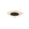 Steinhauer Lido Ceiling Light LED black, 1-light source