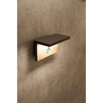 Mantra RUKA Outdoor Wall Light LED grey, 1-light source, Motion sensor