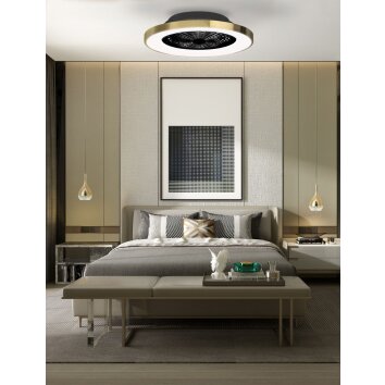 Mantra TIBET ceiling fan LED white, 1-light source, Remote control