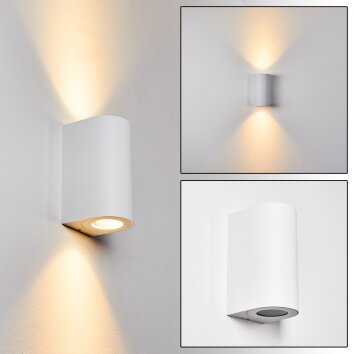 Boda Outdoor Wall Light white, 2-light sources
