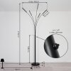 Totara Floor Lamp LED black, 5-light sources