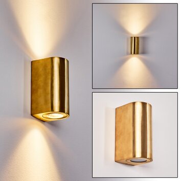 Boda Outdoor Wall Light brass, 2-light sources