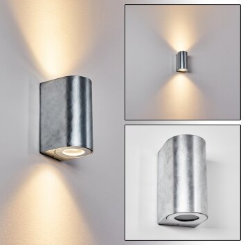 Boda Outdoor Wall Light silver, 2-light sources