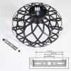 Shupá Ceiling Light black, 1-light source